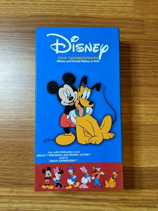 Disney Mickey And Friends Cricut Cartridge Rare Hard To Find Unlinked