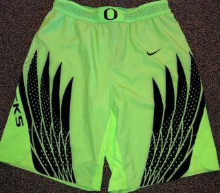 Nike Oregon Ducks Basketball Team Issued Dri - Fit Shorts Men 