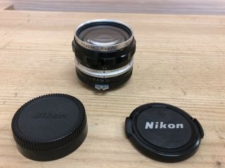 Rare PATS PEND : Near,  Nikon Nikkor H Auto 2.  8cm 28mm F/3.  5 MF Lens JPN 3