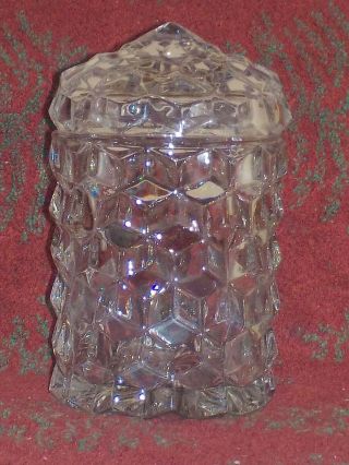 Vintage Fostoria American Pickle Jar In Clear 6 " Rare Collectible