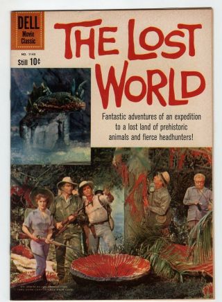 The Lost World Rare High - Grade Dell Movie 1960 Tie - In Comic Book Famous Monsters