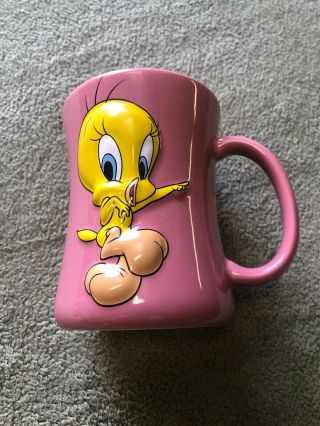 Rare (2003) Looney Tunes 3d Tweety Bird Coffee Tea Mug Warner Bros.  Xpres Corp.