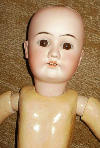 27 - In Antique German Doll,  Marked Victoria H S,  Rare