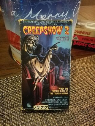 Creepshow 2 Vhs Rare Horror Stephen King George A Romero 1987 World Video