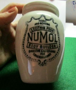 Numol Body Builder Supplement Antique Crock
