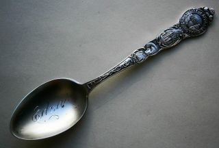 City Of Spokane Washington Sterling Silver Souvenir Spoon From The Early 1900 