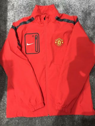 Manchester United Rare Player Issue Nike Football Training Jacket - Large
