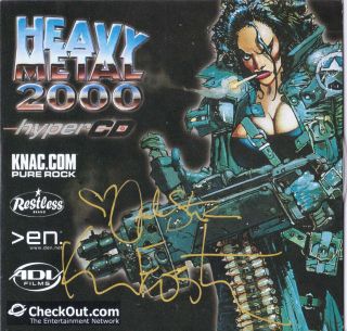 Rare Promo Heavy Metal 2000 Hyper Cd Rom Signed By Julie Strain Eastman Fakk 2
