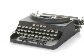Rare Vintage 1937 Remington Rand Monarch Pioneer Typewriter W/ Case