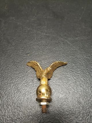 Vintage Cast Brass Eagle Clock Lamp Or Mirror Topper