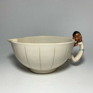 Rare 1930s Weller Pottery Black Americana Batter Mixing Bowl