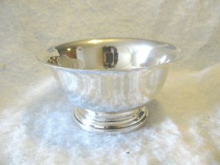 Vintage Silver Plated Bowl By Bristol Silver A Poole Co Number 68