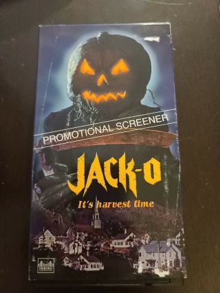 Jack - O It’s Harvest Time Rare Horror Vhs 1995 Triboro Entertainment Group Rare