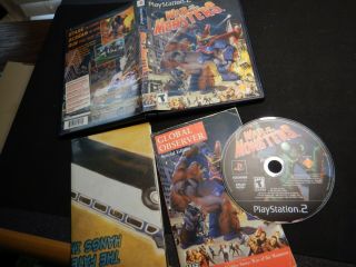 War Of The Monsters (sony Playstation 2,  2003) Ps2 Cib Complete W/ Poster Rare
