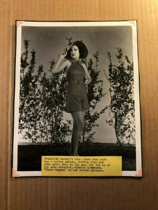 Priscilla Lawson Extremely Rare Very Early Photo From 1936 Tag Flash Gordon