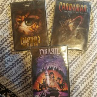 The Parasite,  Candyman 2,  3 Day Of The Dead Rare Htf Oop 80s Horror Gore Dvd