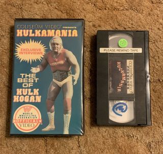 Wwf Hulkamania The Best Of Hulk Hogan Rare Coliseum Video Rental Box Vhs