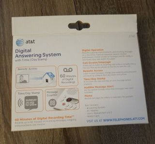 AT&T Digital Answering System with Time/Day Stamp 3