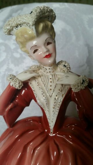 Extremely RARE Florence Ceramics Figurine Eugenia RARE Color and Blonde 2