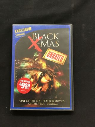 Black X - Mas Dvd 2006 Unrated Blockbuster Exclusive Case Rare Oop Holiday Horror
