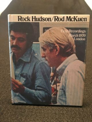 Rock Hudson Signed/rod Mckuen “first Recordings” Rare Book March 1970 London
