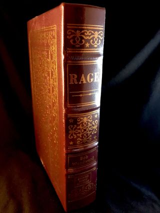 Rage,  Bob Woodward,  A Signed Leather Bound First Edition | Rare - In Hand Trump