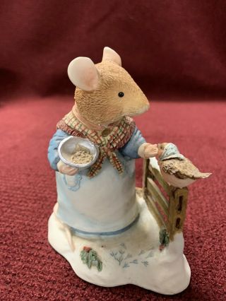 Rare Limited Edition Foxwood Tales Mrs Mouse “ Sewing Seeds Of Kindness” 19 D3