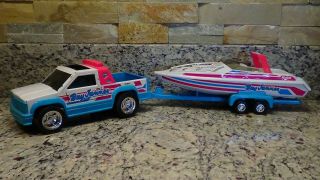 Rare 1989 Vintage Nylint Ford Ranger Bay Jammer Race Boat Team Pickup Truck