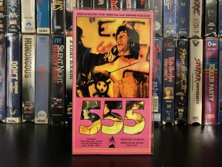 555 - Massacre Video Vhs - Box And Cassette - Slasher - Ultra Rare