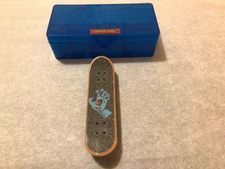 Teck Deck Santa Cruz Screaming Hand With A Box Rare Mini Skate Board Collectible