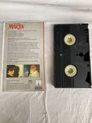 Martin (VHS) George A Romero RARE HORROR Vampire MADE IN USA 3