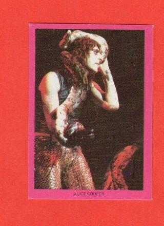 1972 Alice Cooper Monty Gum Top Pop Stickers Very Rare Read C