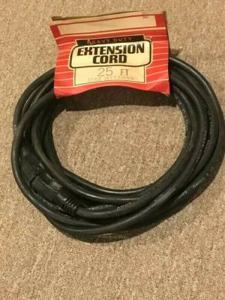 Rare Vintage Nos - Heavy Duty - Extension Cord - Electric Cord 25ft -