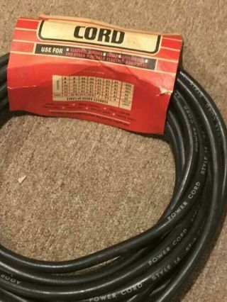 RARE VINTAGE NOS - HEAVY Duty - Extension Cord - ELECTRIC CORD 25ft - 2
