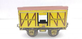 Rare American Flyer Trains Prewar Flyer Line Automobile Box Car O Scale 3