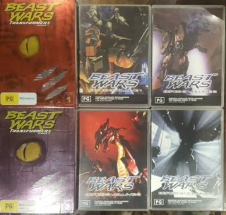 Transformers Beast Wars Seasons 1 2 3 Rare Dvd Complete Series Box Set Animation