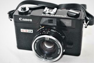 " Rare Black " [exc,  4] Canon Canonet Ql17 G - Ⅲ Rangefinder Film Camera Fully