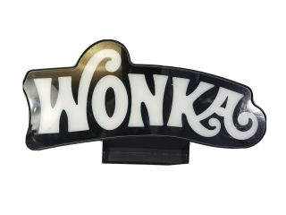 Rare Willy Wonka Casino Slot Machine Topper Multicolor Changing Sign