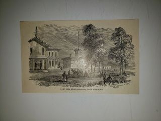Camp Lee Headquarters Richmond Virginia 1867 Civil War Sketch Rare