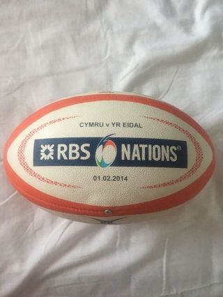 Wales V Italy Rugby Match Ball Rare