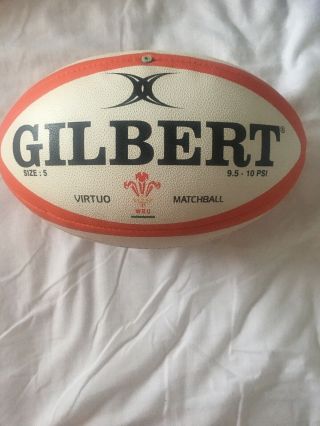 Wales V Italy Rugby Match Ball Rare 2