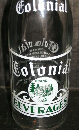 Colonial Beverages Acl Soda Bottle Thomas Boyle Williamsport Pa Rare 12 Oz