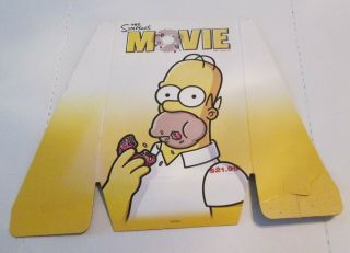 The Simpsons Movie 2008 Dvd Display Topper Homer Fox Video Store Promo Rare Bart
