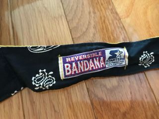 Vintage 90s Starter University of Notre Dame Reversible Bandana Hat Rare 2