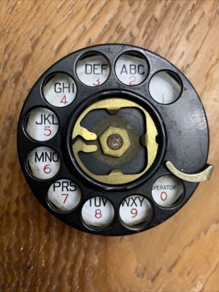 Rare Western Electric 2hb Telephone Dial From Early 1930s W/alpha Numeric Ring