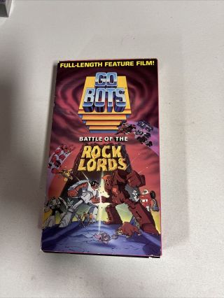 Gobots Vhs Battle Of The Rock Lords 80s Animation Rare Full Length