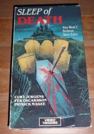 Sleep Of Death (1985 Vhs) Rare Oop Horror Unrated Dvd