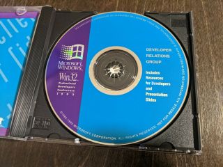 ULTRA RARE: Microsoft Win32 PDC 1993 Confidential CD Windows Chicago Cairo Beta 2