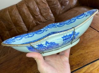 A Rare Large 18th Century Qianlong Period Chinese Blue And White Bowl
