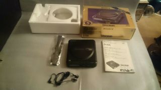 Rare 1989 Sony Discman D - 20a Cd Player Made In Japan Boxed With Accessories
